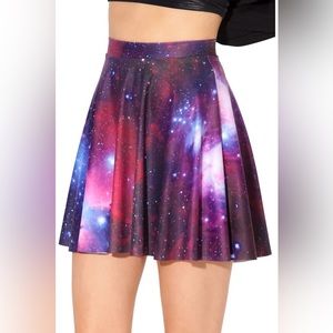 BlackMilk Clothing Skater Skirt size S - Purple Galaxy